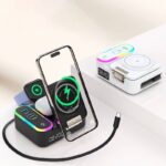 PD15W ワイヤレス充電器 8-in-1 マルチ機能折りたたみマグネット式ワイヤレス充電器