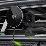 MagSafe対応 強磁力 車載ホルダー QI2 15W ワイヤレス充電器 エアコン吹出口 半導体冷却