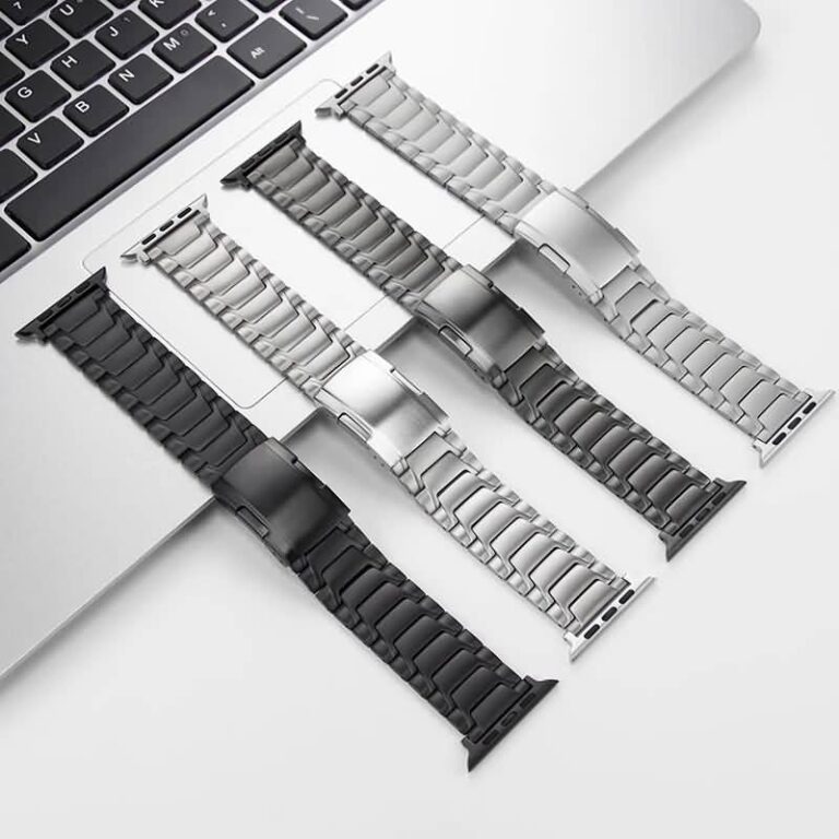 アップルウォッチ42/44/45/49mm 高級 チタン合金 交換用バンド マグネット アップルウォッチ バンド