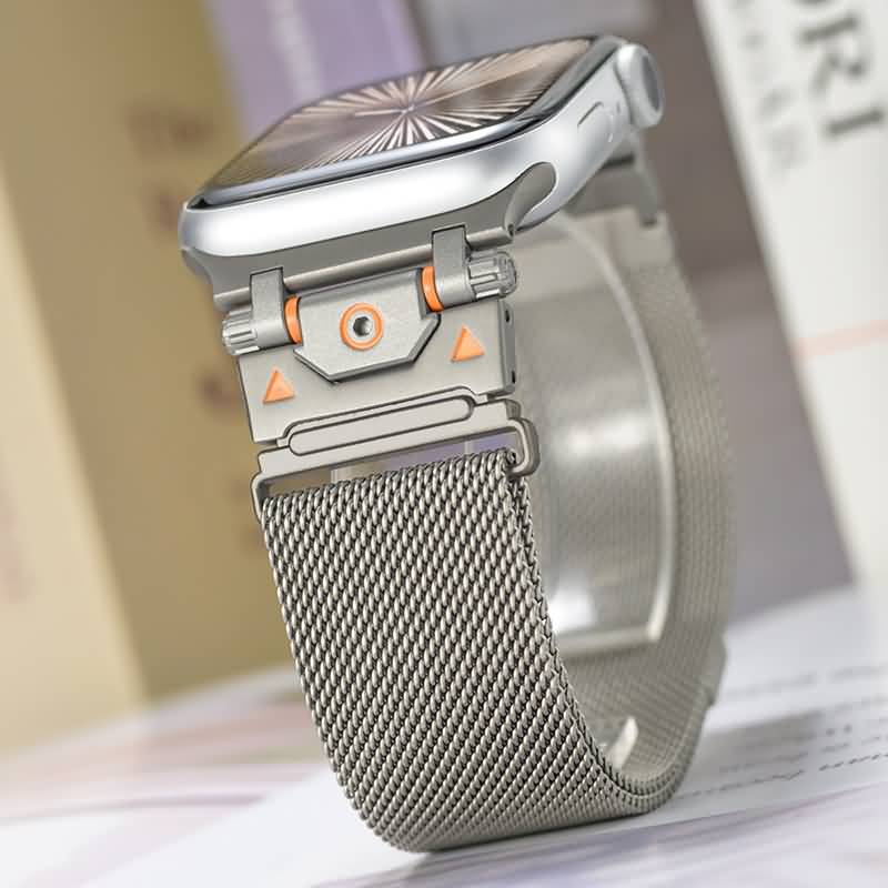 Apple watch交換用バンド ミラネーゼループバンド マグネット式 アップルウォッチ バンド