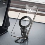 マグネット式 折り畳 スマホ スタンド アルミ合金製 折り畳式 マグネット式 スマホ スタンド