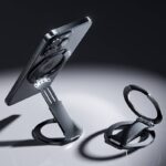 両面マグネット式 折り畳 スマホ スタンド アルミ合金製 折り畳式 マグネット式 スマホ スタンド