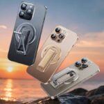 両面マグネット式 折り畳 スマホ スタンド Magsafe対応 スマートフォンホルダー ス