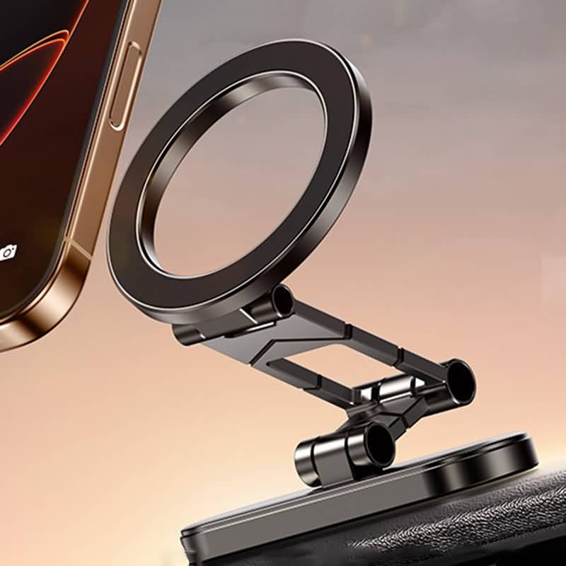 Magsafe対応 車載ホルダー クロスボーダー両面磁気式スマホホルダーダッシュボードホルダー360度回転可能 全機種対応