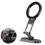 Magsafe対応 車載ホルダー クロスボーダー両面磁気式スマホホルダーダッシュボードホルダー360度回転可能 全機種対応