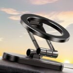 Magsafe対応 車載ホルダー クロスボーダー両面磁気式スマホホルダーダッシュボードホルダー360度回転可能 全機種対応