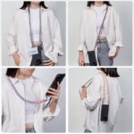 スマホショルダー 携帯ストラップ 首掛け 首かけ スマホ ショルダーストラップ 長度調節可能 ネックストラップ