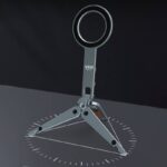 magsafe用 三脚 マウントMG-34 magsafe対応磁気マグネット式マホスタンド携帯ホルダー 雲台 1/4ネジ穴 折り畳み式超強力磁力360度回転