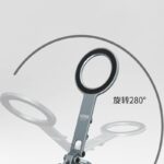 magsafe用 三脚 マウントMG-34 magsafe対応磁気マグネット式マホスタンド携帯ホルダー 雲台 1/4ネジ穴 折り畳み式超強力磁力360度回転