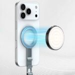 magsafe用 三脚 マウントMG-34 magsafe対応磁気マグネット式マホスタンド携帯ホルダー 雲台 1/4ネジ穴 折り畳み式超強力磁力360度回転