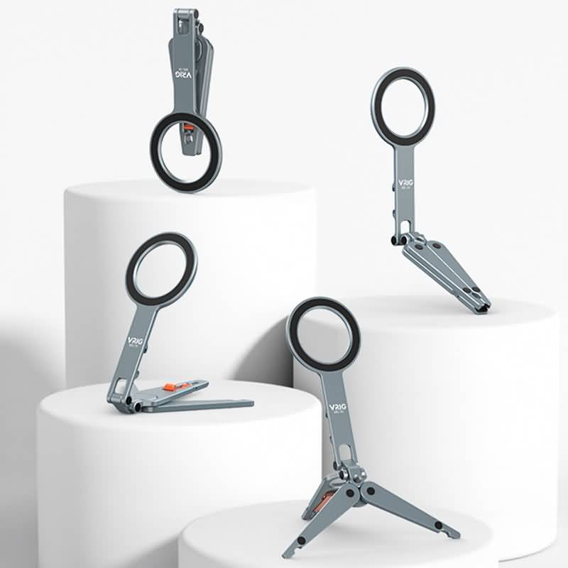 magsafe用 三脚 マウントMG-34 magsafe対応磁気マグネット式マホスタンド携帯ホルダー 雲台 1/4ネジ穴 折り畳み式超強力磁力360度回転