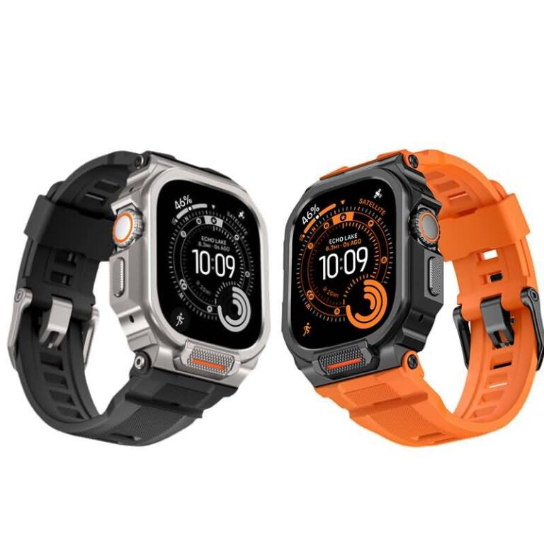 アップルウォッチ バンド 一体型バンド ステンレスアーマーケース一 保護ケース 一体型