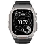 アップルウォッチ バンド 一体型バンド ステンレスアーマーケース一 保護ケース 一体型