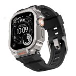 アップルウォッチ バンド 一体型バンド ステンレスアーマーケース一 保護ケース 一体型