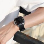 アップルウォッチ バンド Apple watch 46mm 一体型バンド メタル ケース 保護ケース 一体型 高級 Apple watchseries8,7,6,SE,5,4 44mm 45mm Apple Watch カバー