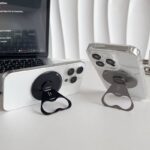 マグネット式 折り畳 スマホ スタンド アルミ合金製 折り畳式 マグネット式 スマホ スタンド 強磁器マグネット