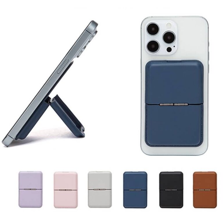 iPhone・スマホ 通用Magsafe対応ケース 強力磁 ケース 角度調節可能 折れ畳式 カード収納可能 ケース magsafe対応収納ケース