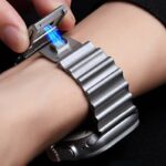 アップルウォッチ42/44/45/49mm 高級 チタン合金 交換用バンド マグネット アップルウォッチ バンド