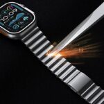 アップルウォッチ42/44/45/49mm 高級 チタン合金 交換用バンド マグネット アップルウォッチ バンド