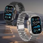 アップルウォッチ42/44/45/49mm 高級 チタン合金 交換用バンド マグネット アップルウォッチ バンド