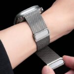 Apple watch バンド ミラネーゼループバンドApple watch 42/44/45/49mm 高級 チタン製 交換用バンド