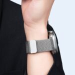 Apple watch バンド ミラネーゼループバンドApple watch 42/44/45/49mm 高級 チタン製 交換用バンド