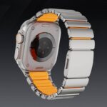 42/44/45/49mm 高級 チタン製 交換用バンド アップルウォッチ バンド Apple watch series8 /7/ 6/ 5 腕時計バンド