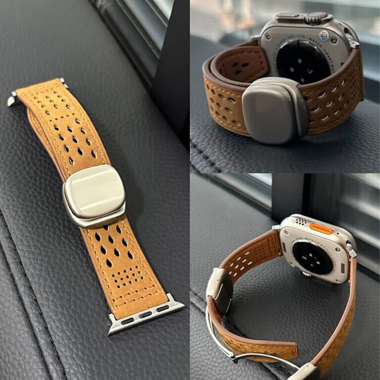 アップルウォッチ バンド 本革製 ベルト マグネット式 アップルウォッチ バンド ベルト