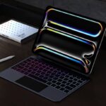 iPad11 2025 用ワイヤレス bluetooth キーボード アルミ合金バックライト搭載 タッチパッド DUX DUCIS マジックキーボード