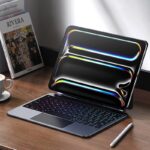 iPad11 2025 用ワイヤレス bluetooth キーボード アルミ合金バックライト搭載 タッチパッド DUX DUCIS マジックキーボード