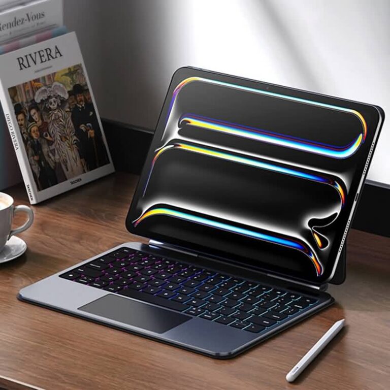 iPad11 2025 用ワイヤレス bluetooth キーボード アルミ合金バックライト搭載 タッチパッド DUX DUCIS マジックキーボード