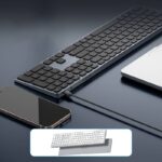 静音•薄型 ワイヤレスキーボード ワイヤレスキーボード コンパクト DUX DUCIS 充電式 キーボード