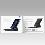 iPad Pro 13 2024 用ワイヤレス bluetooth キーボード タッチパッド DUX DUCIS マジックキーボード 磁力吸着 カバー