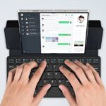 Bluetooth ワイヤレスキーボード 折りたたみ式Bluetoothキーボード DUX DUCIS Bluetooth 5.0 キーボード 2台同時接続 キーボード