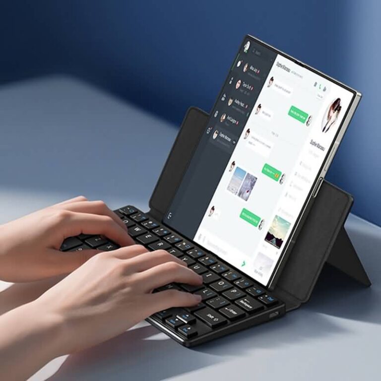 Bluetooth ワイヤレスキーボード 折りたたみ式Bluetoothキーボード DUX DUCIS Bluetooth 5.0 キーボード 2台同時接続 キーボード