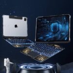 iPad mini6/7 8.3inch キーボード マジックキーボード 360°回転トケース ラックパッド付きキーボード