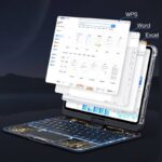 iPad mini6/7 8.3inch キーボード マジックキーボード 360°回転トケース ラックパッド付きキーボード