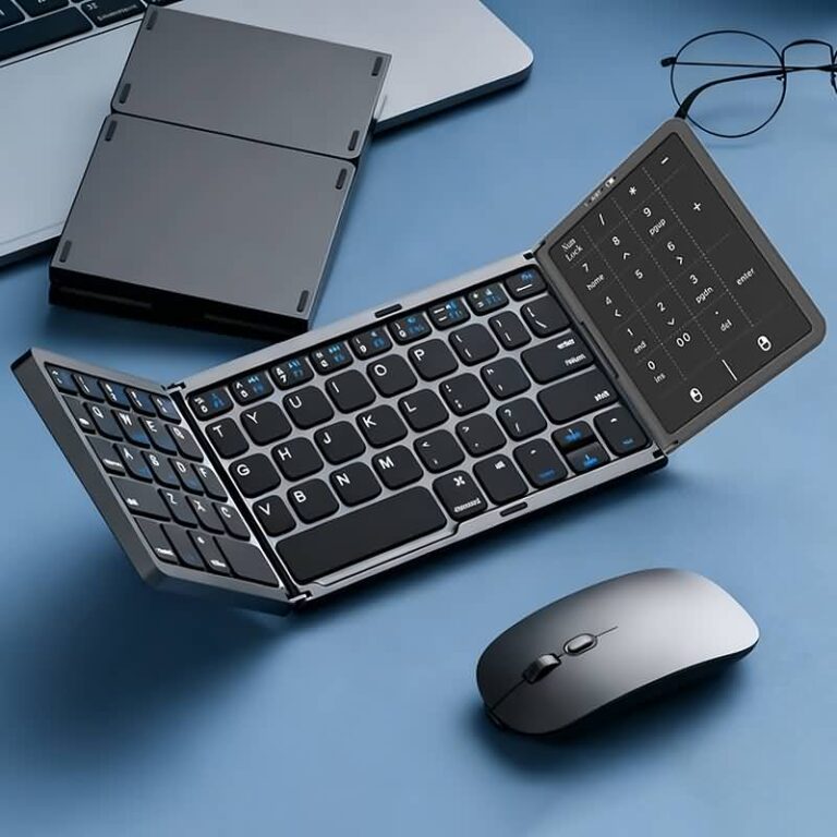 三つ折りたたみ式Bluetoothキーボード 折りたたみ式 ミニタッチキーボード