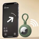 AirTag シリコン ケース キーリング 羅針盤付き AirTag 保護ケース ・猫迷子対策 エアタグ 保護カバー