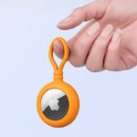 AirTag シリコン ケース キーリング 羅針盤付き AirTag 保護ケース ・猫迷子対策 エアタグ 保護カバー