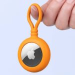 AirTag シリコン ケース キーリング 羅針盤付き AirTag 保護ケース ・猫迷子対策 エアタグ 保護カバー