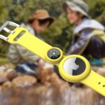 腕時計型 AirTag ケース シリコン 羅針盤付き AirTag 保護ケース Apple AirTag対応 シリコン製 リストバンド