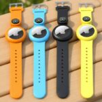 腕時計型 AirTag ケース シリコン 羅針盤付き AirTag 保護ケース Apple AirTag対応 シリコン製 リストバンド