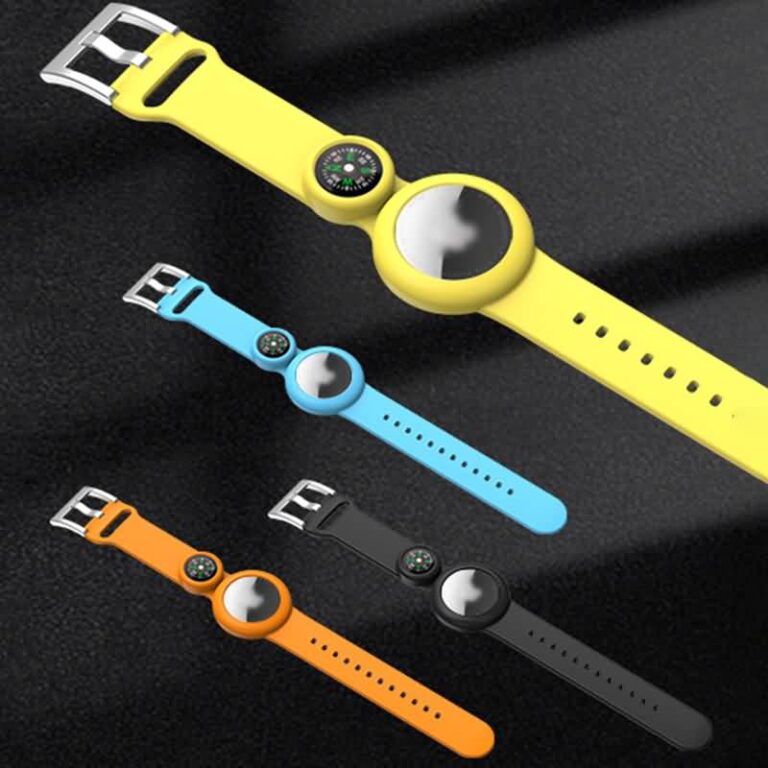 腕時計型 AirTag ケース シリコン 羅針盤付き AirTag 保護ケース Apple AirTag対応 シリコン製 リストバンド