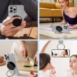 スマホグリップ Magsafe 対応 グリップホルダー 超強力磁石搭載 落下防止