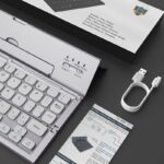 折りたたみ式Bluetoothキーボード CL-888 折りたたみ式 Bluetooth V3.0 キーボード 内蔵ホルダー付き