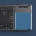 三つ折りたたみ式Bluetoothキーボード B077T 折りたたみ式 ミニタッチキーボード Bluetooth ワイヤレスキーボード