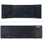 三つ折りたたみ式Bluetoothキーボード B077T 折りたたみ式 ミニタッチキーボード Bluetooth ワイヤレスキーボード