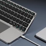 Bluetooth ワイヤレスキーボード 折りたたみ式Bluetoothキーボード DUX DUCIS 磁気吸着式分体設計 Bluetooth 5.0 キーボード type-c充電