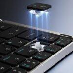 Bluetooth ワイヤレスキーボード 折りたたみ式Bluetoothキーボード DUX DUCIS 磁気吸着式分体設計 Bluetooth 5.0 キーボード type-c充電